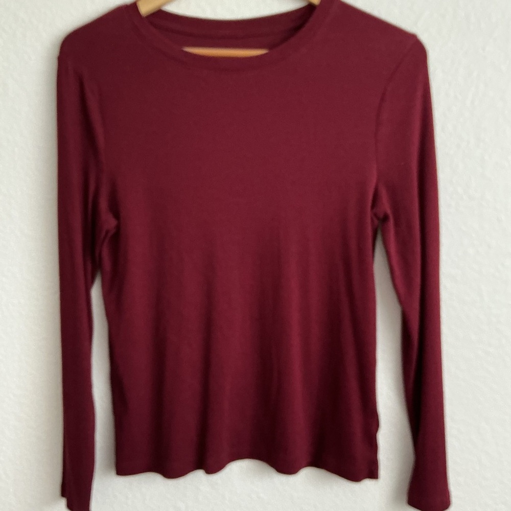 a new day Women's Long Sleeve Maroon Top